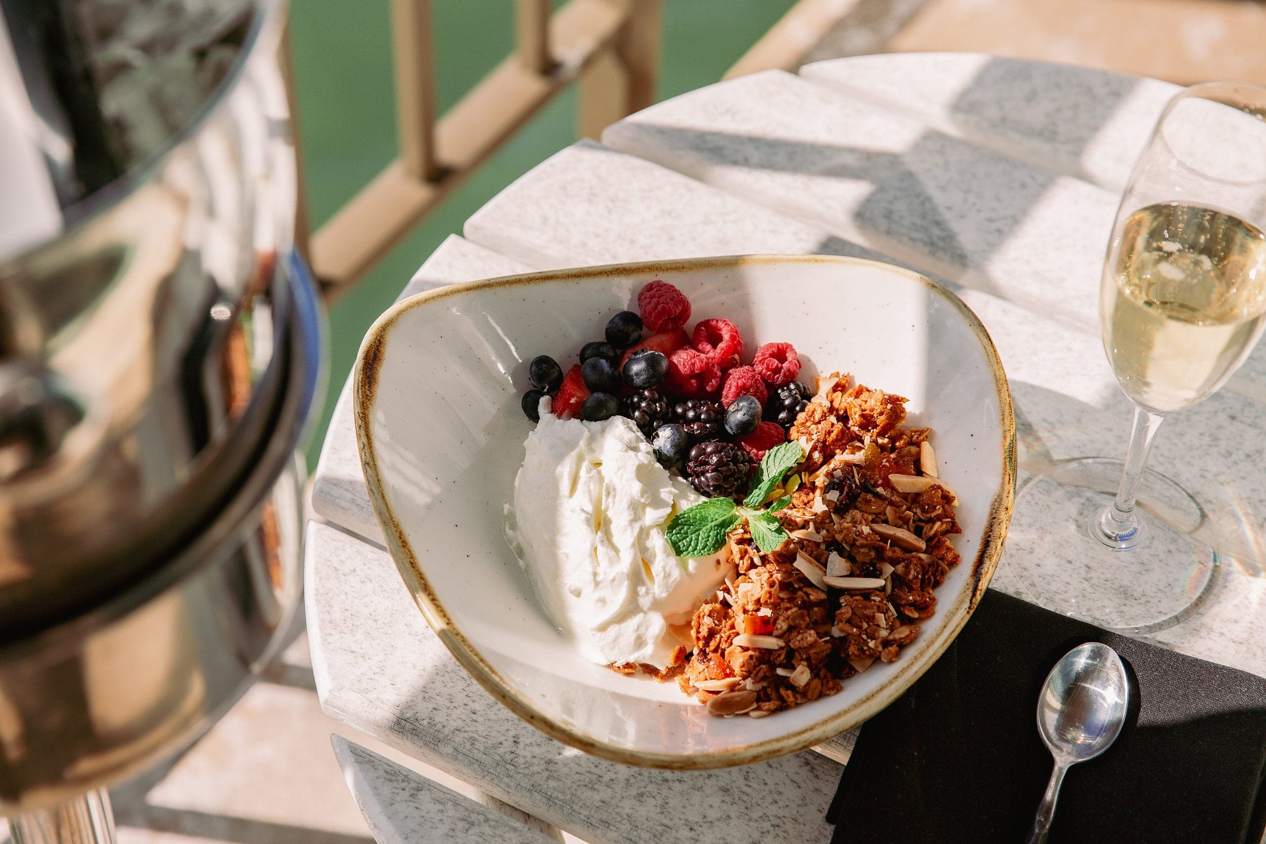 Breakfast On A Balcony