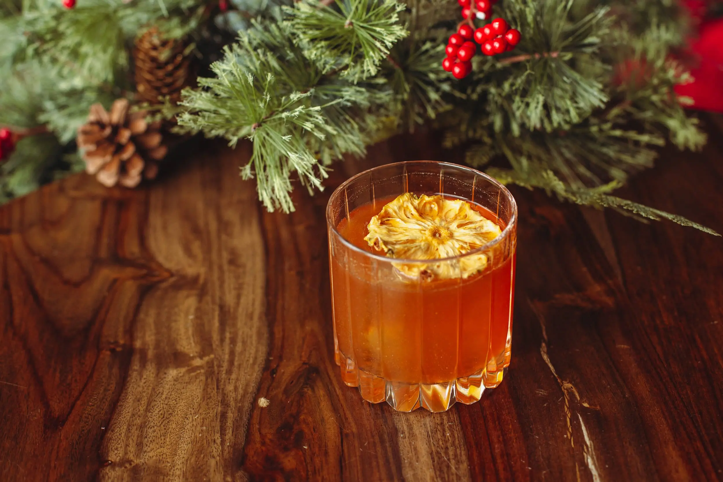 A Christmas cocktail at Edgewater