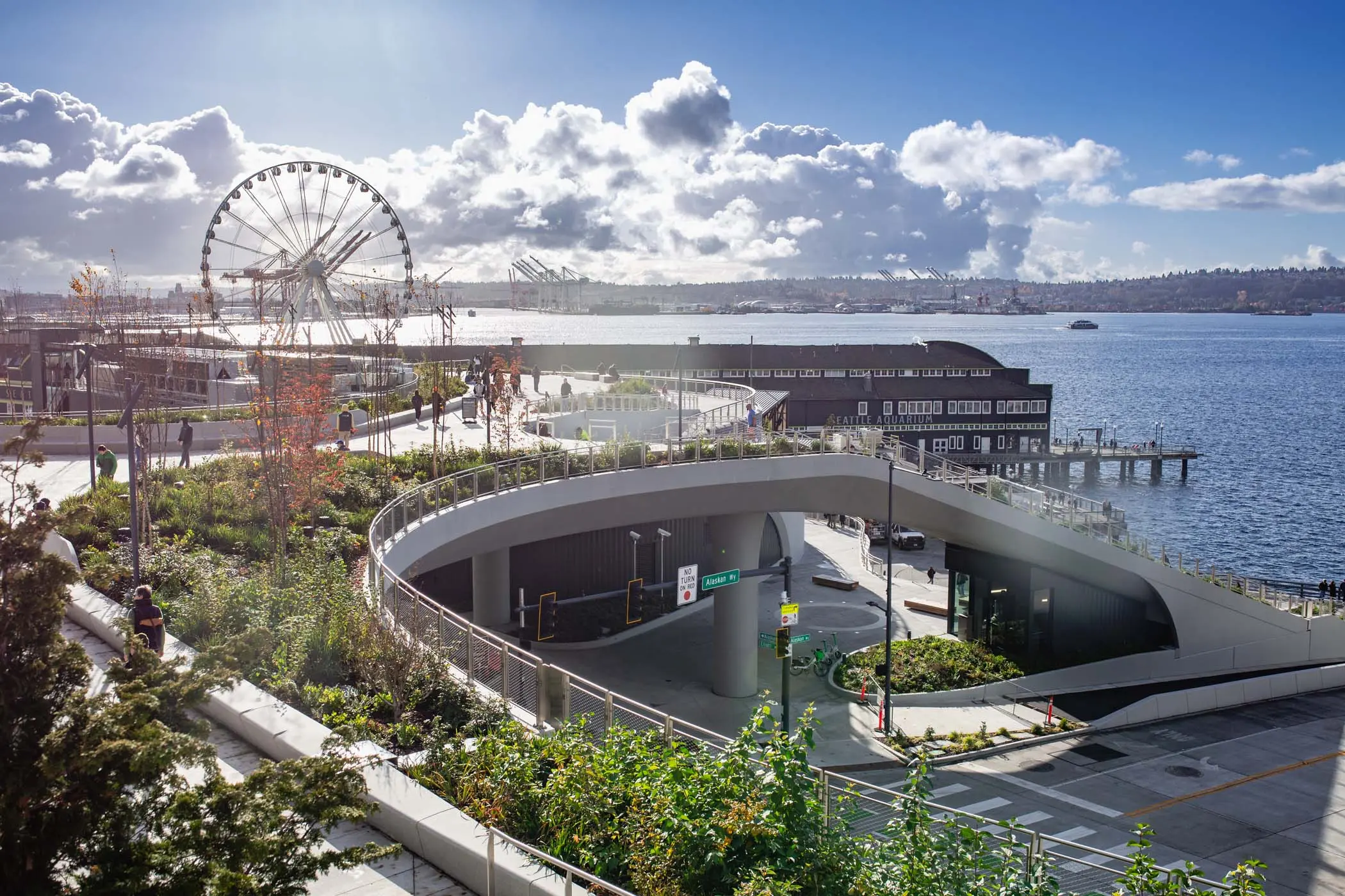 A view of Waterfront park in Seattle, Washington