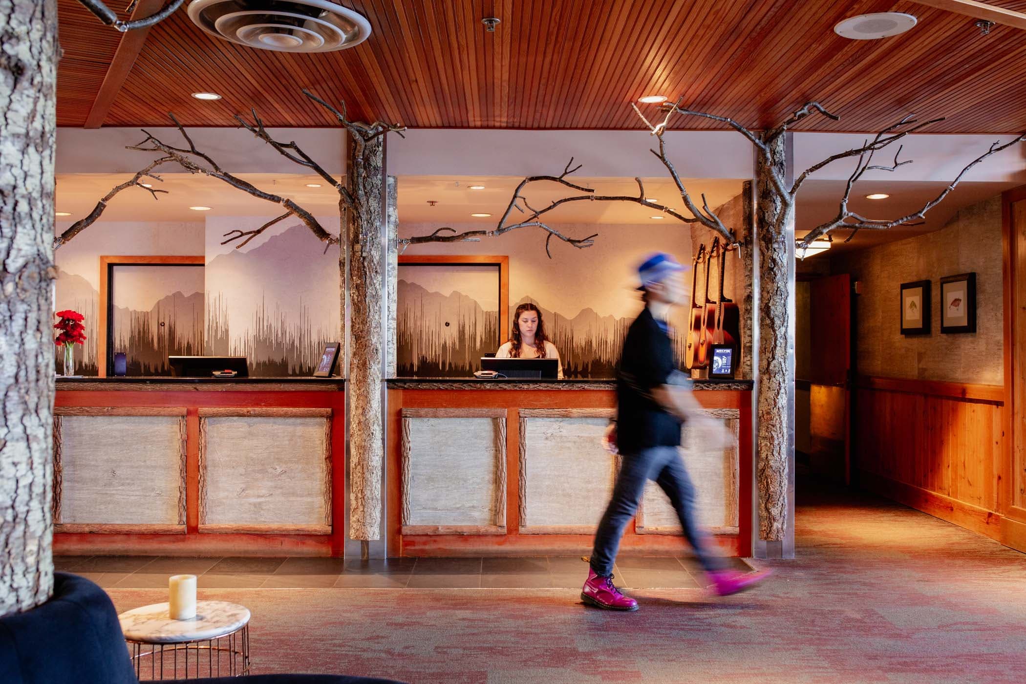 The front desk at Edgewater