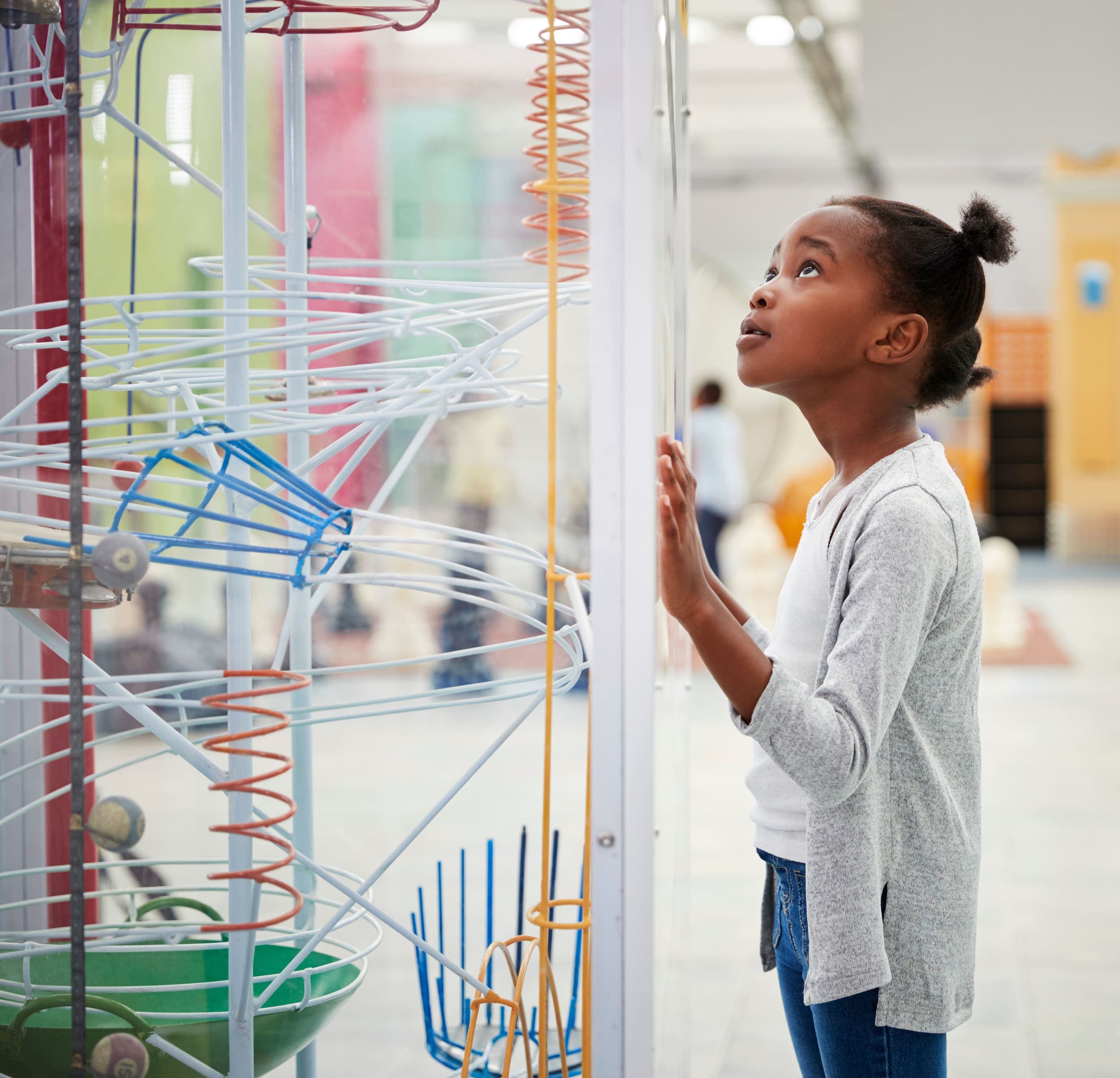 A child exploring the Pacific Science Center